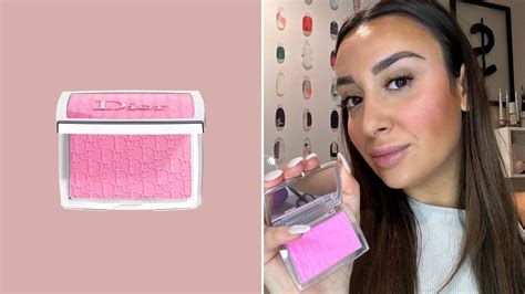 blush and bloom dior|Dior blush with flushed cheeks.